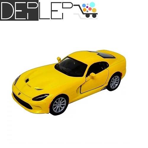 ماکت ماشین دوج وایپر DODGE VIPER زرد کینسمارت